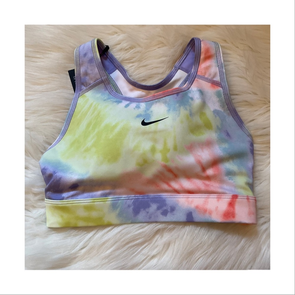 Nike Tie Dye Swoosh Sports Bra - NWT - Size XS